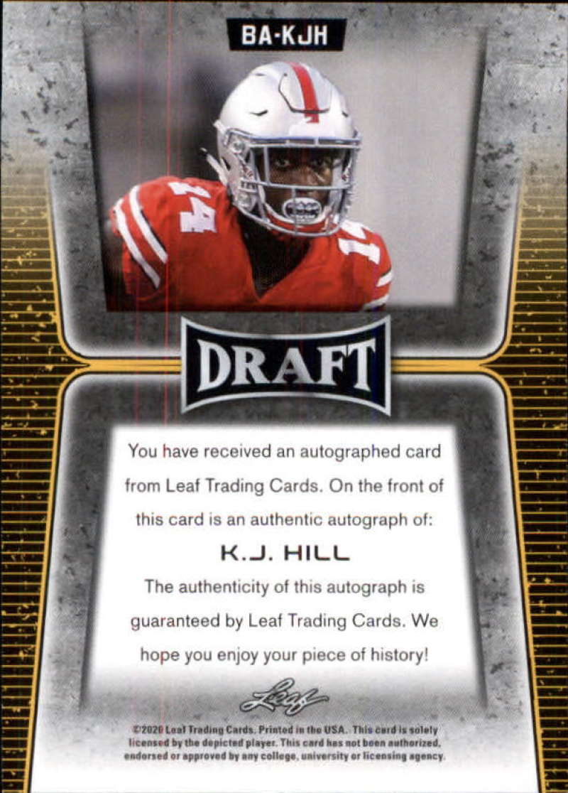 2020 Leaf Draft Autographs Gold Football Checklist Ultimate Cards and