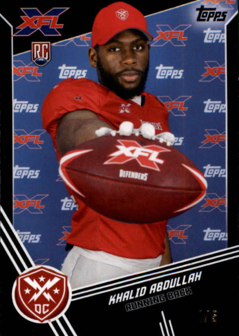 2020 Topps XFL Black