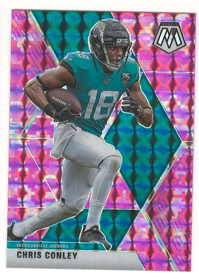 2020 Mosaic #101 Chris Conley Green Prizm Jacksonville Jaguars