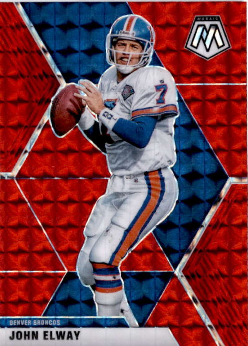 : 2022 PANINI MOSAIC MOSAIC RED #63 JOHN ELWAY DENVER BRONCOS  FOOTBALL OFFICIAL TRADING CARD OF THE NFL : Collectibles & Fine Art