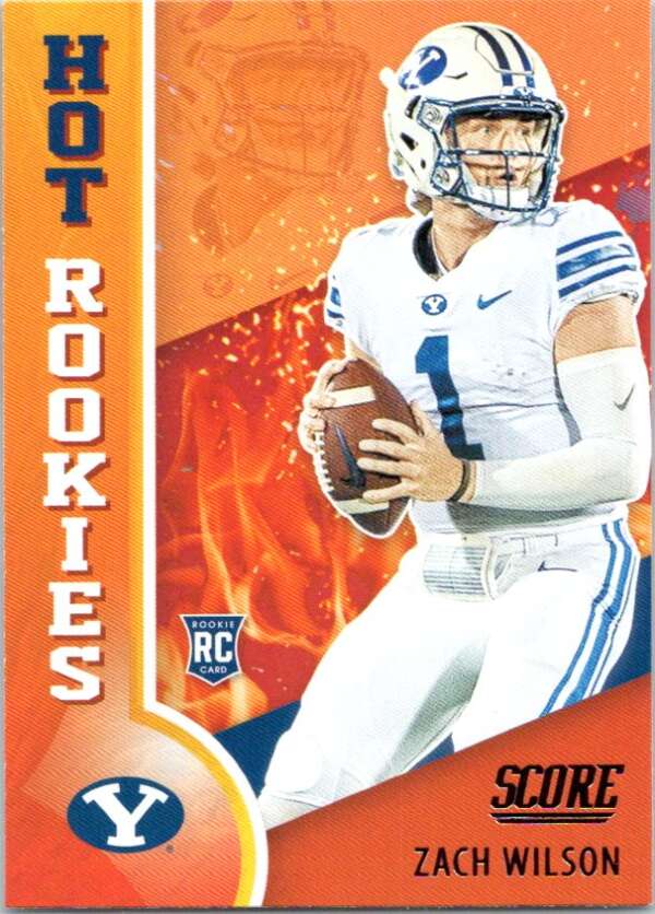 Zach Wilson 2021 Panini Score D3 NFL Draft Rookie BYU Cougars