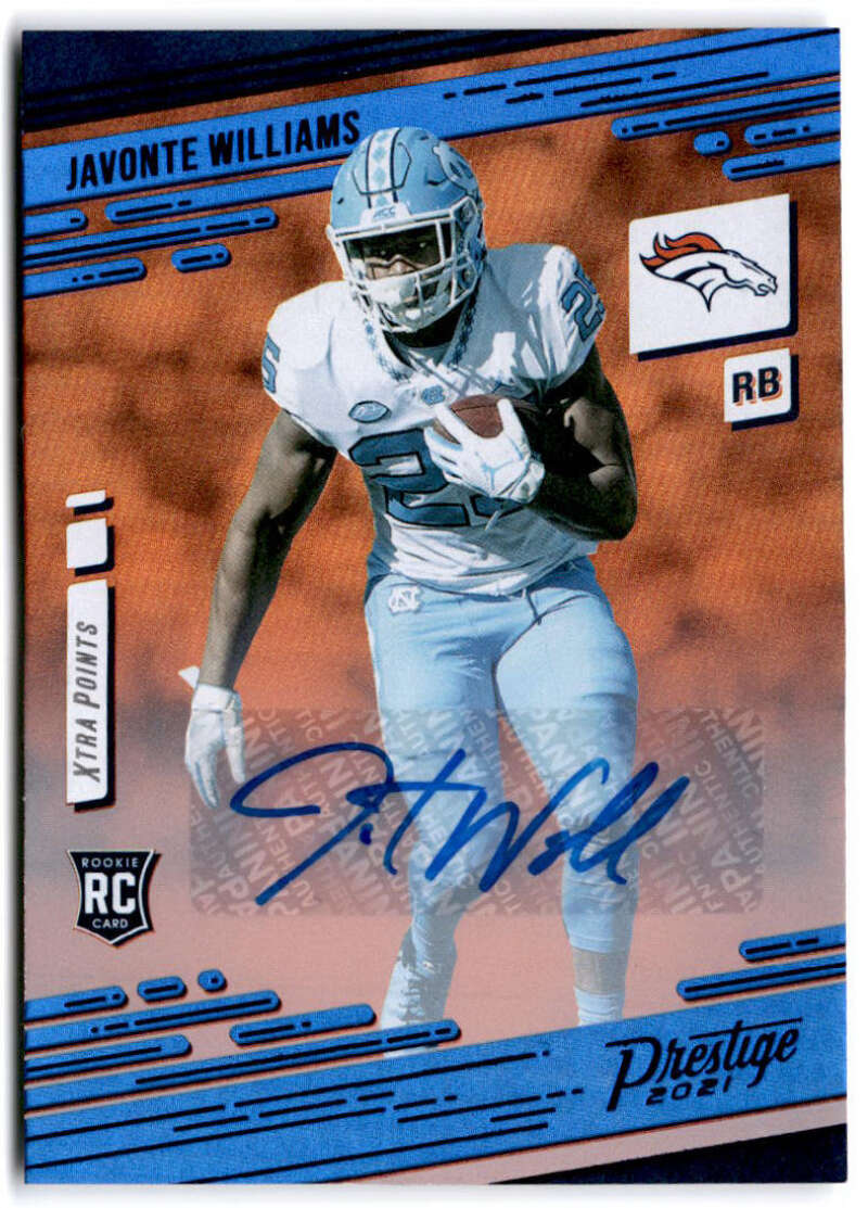 2021 Panini Prestige Xtra Points Signatures Premium Blue