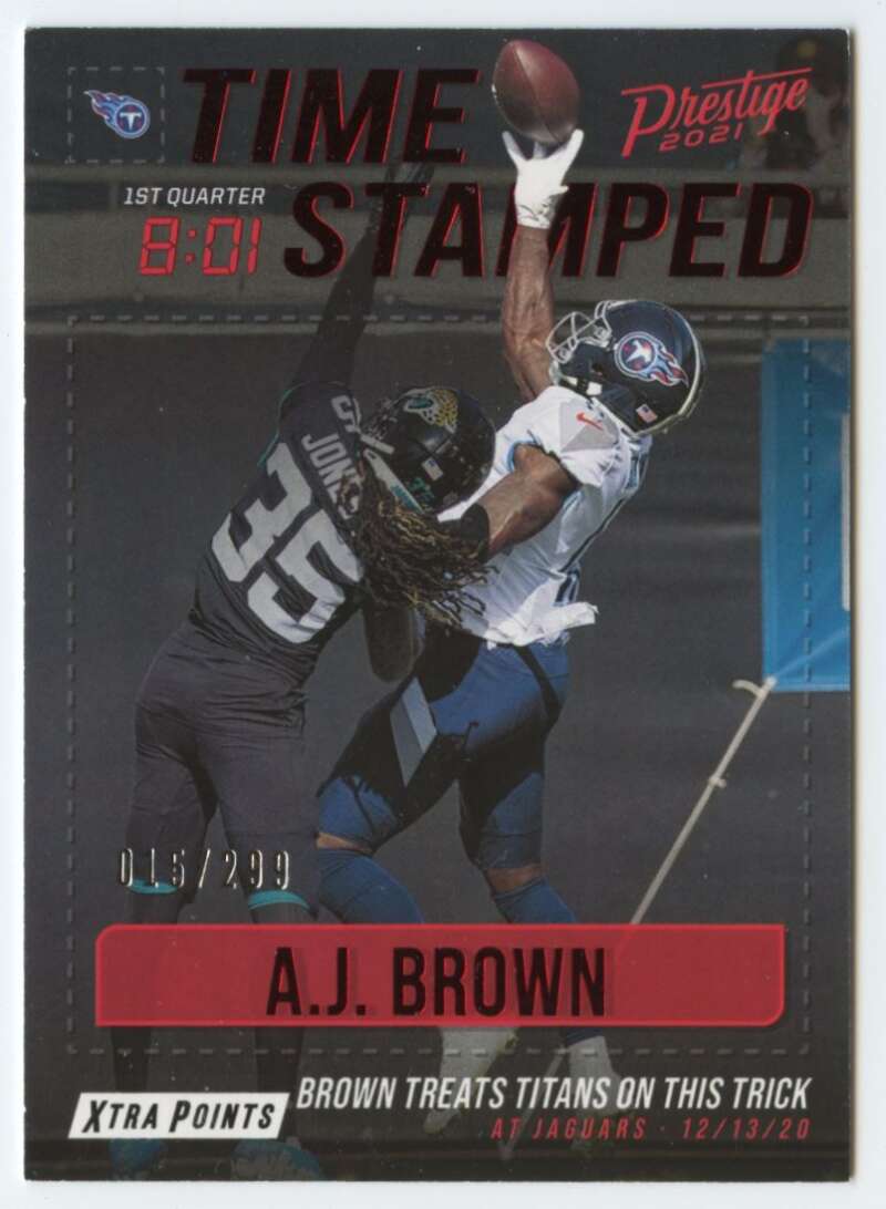 2021 Panini Prestige Time Stamped Xtra Points Red