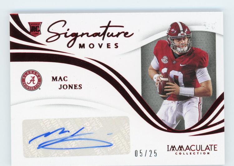 2021 Panini Immaculate Collegiate Signature Moves Ruby