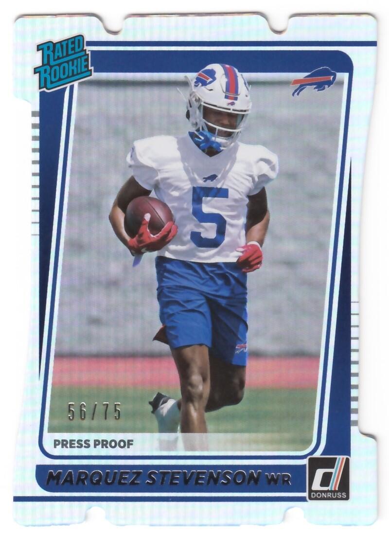 2022 Donruss Marcus Peters Los Angeles Rams #195 Press Proof Blue