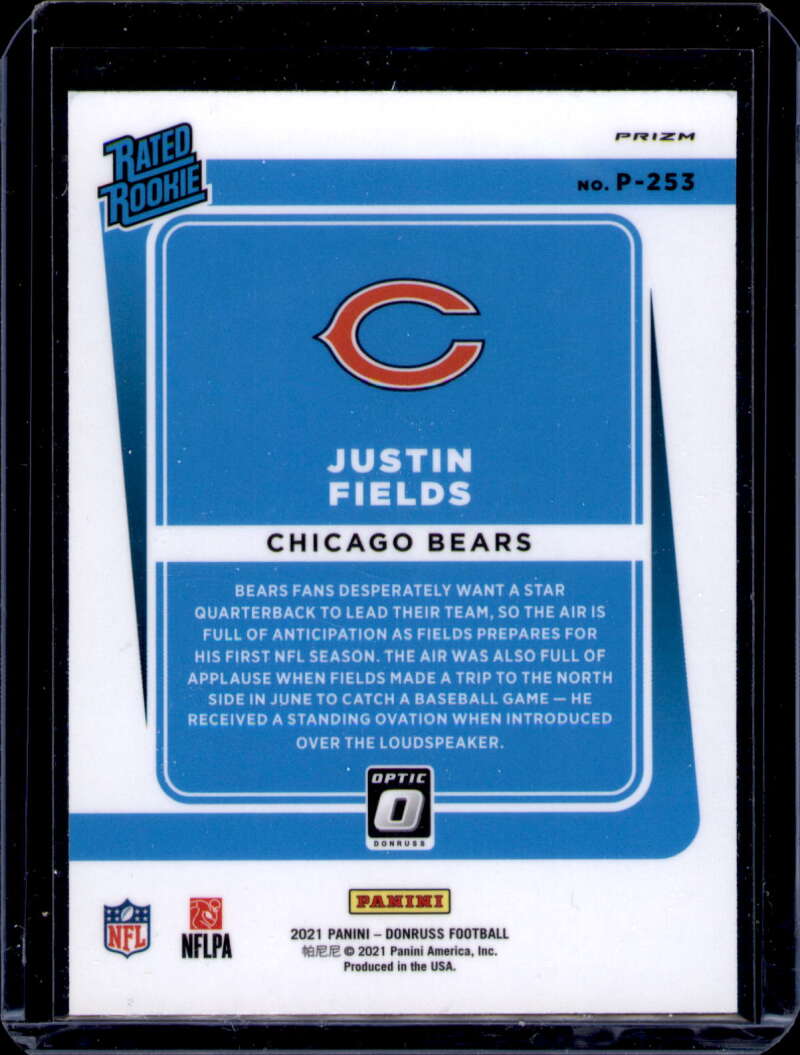 : 2021 Donruss #320 Dazz Newsome Chicago Bears Rated