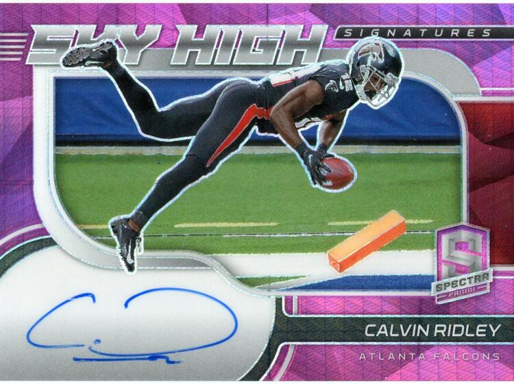 2021 Panini Spectra Sky High Signatures Neon Pink