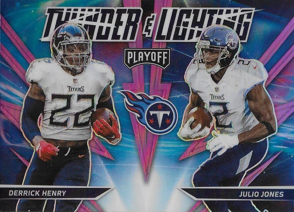 2021 Panini Playoff Zach Wilson Elijah Moore Thunder & Lightning Silver  Rookie