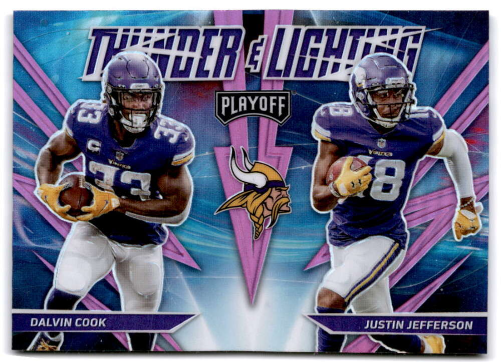 2021 Panini Playoff Zach Wilson Elijah Moore Thunder & Lightning Silver  Rookie