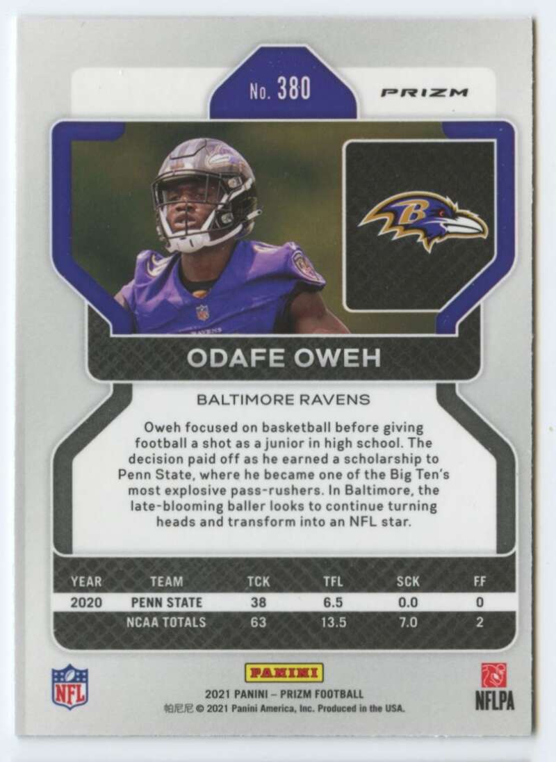 Tylan Wallace 2021 Panini Select Concourse Green Disco /5 BALTIMORE RAVENS  - All-Star Sports