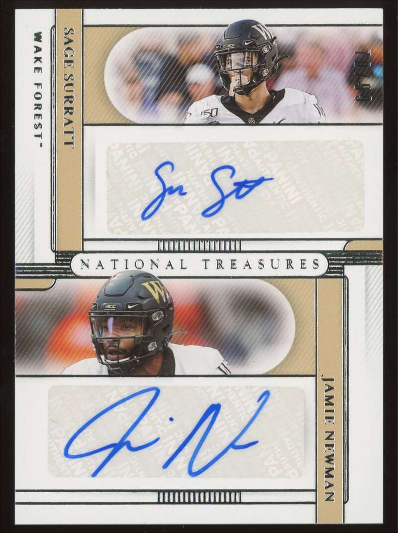 2021 Panini National Treasures Collegiate Dual Signatures