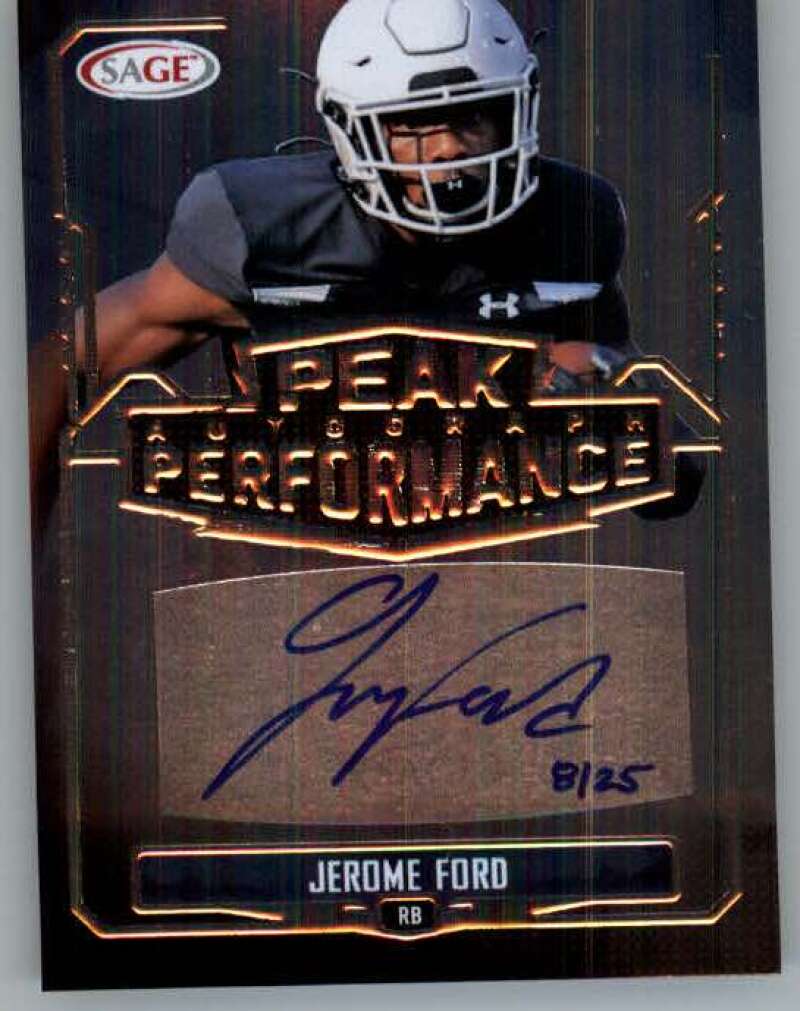 2022 Sage High Series Peak Performance Autographs Silver