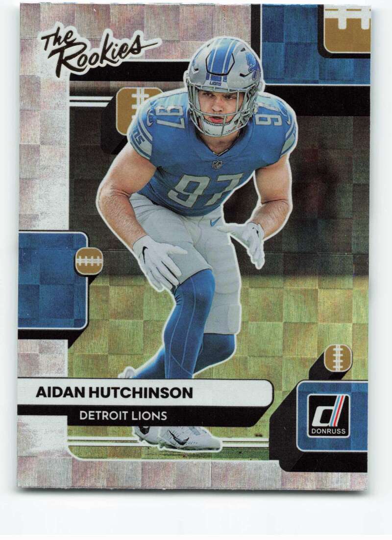 2022 Donruss Aidan Hutchinson Rookie Detroit Lions #313 RATED ROOKIE