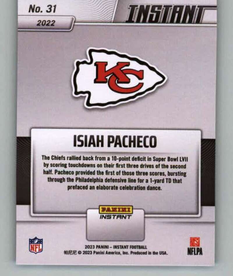 2023 Panini Super Bowl LVII Champions Kansas City Chiefs Football Pick From  List