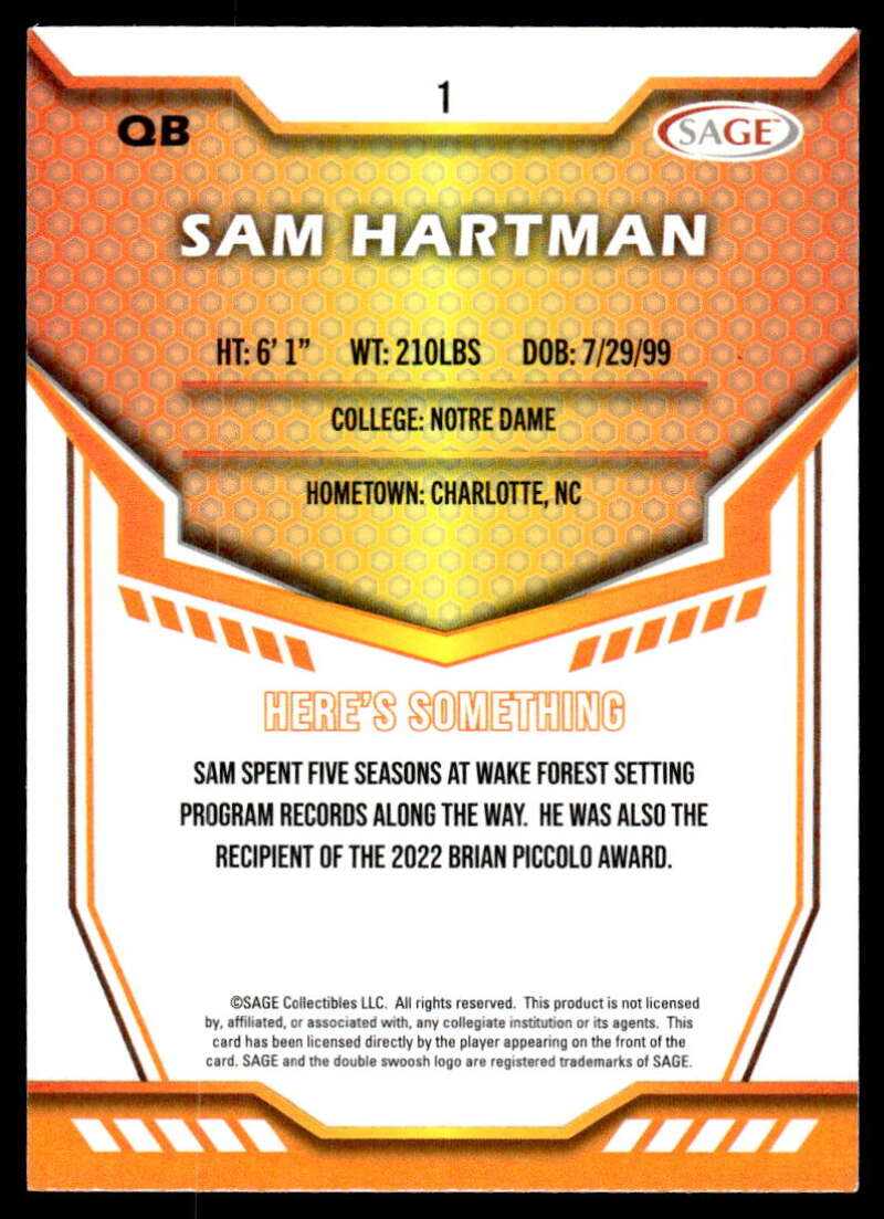 2024 SAGE Hit Low Series Base Football Checklist New & Vintage Sports