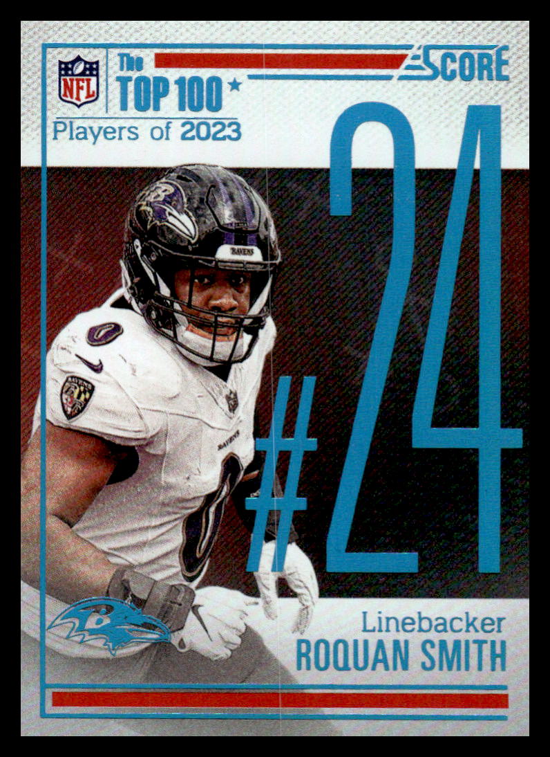 2024 Score Top 100 Football Checklist New & Vintage Sports & Non