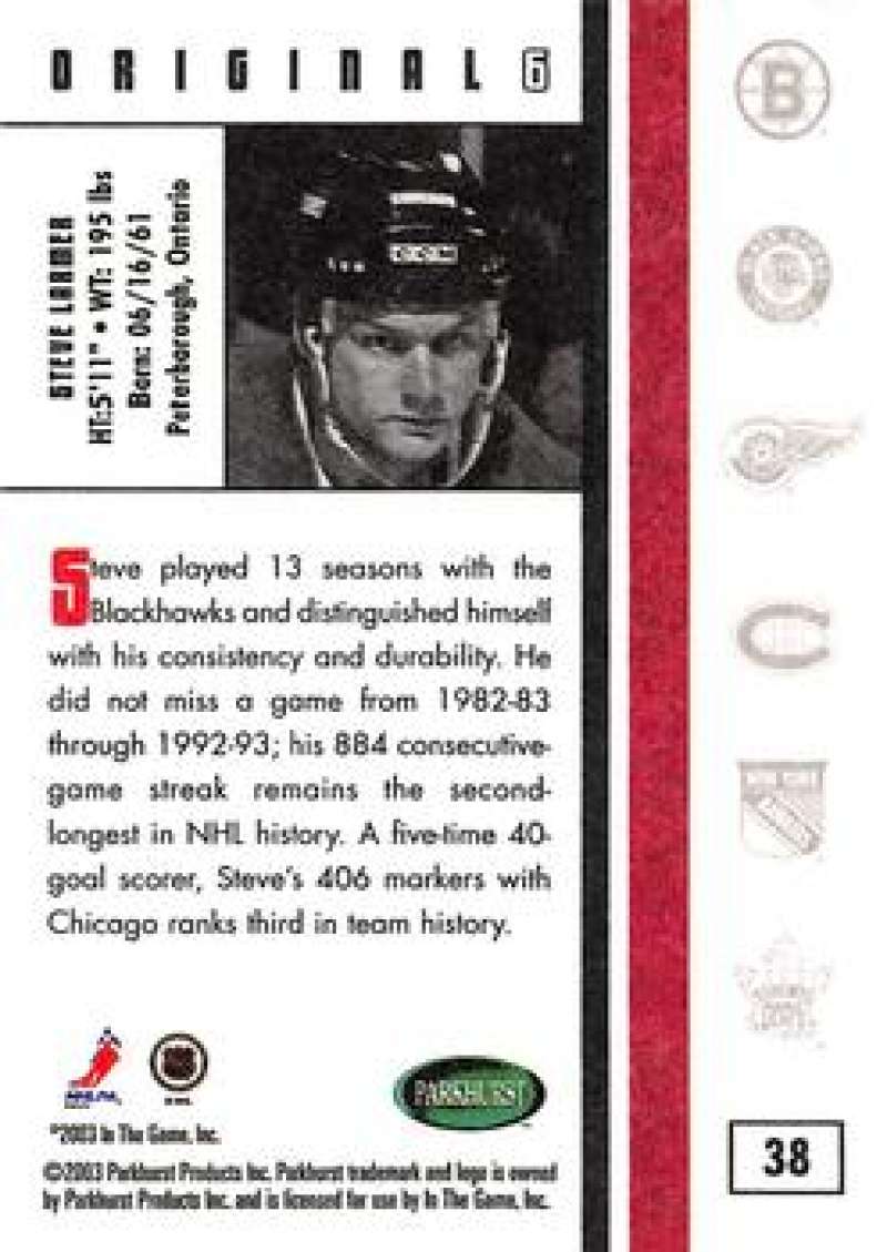 2003-04 Parkhurst Original Six Chicago Blackhawks - Pick A Card