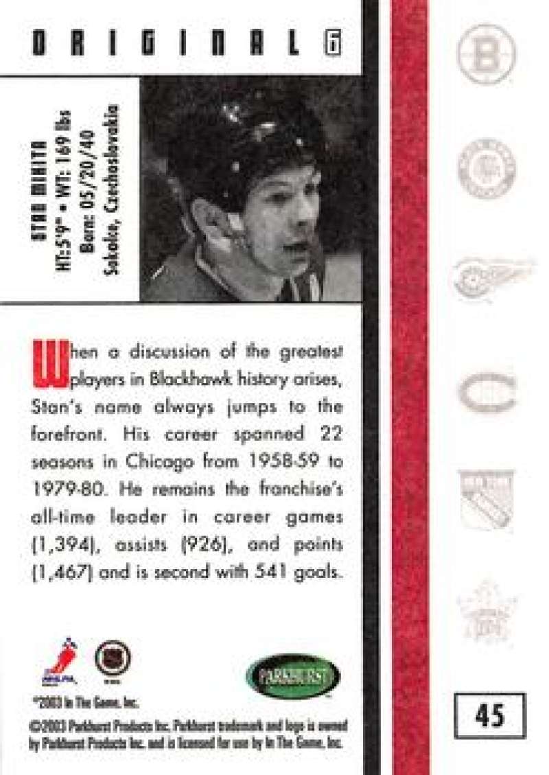 2003-04 Parkhurst Original Six Chicago Blackhawks - Pick A Card