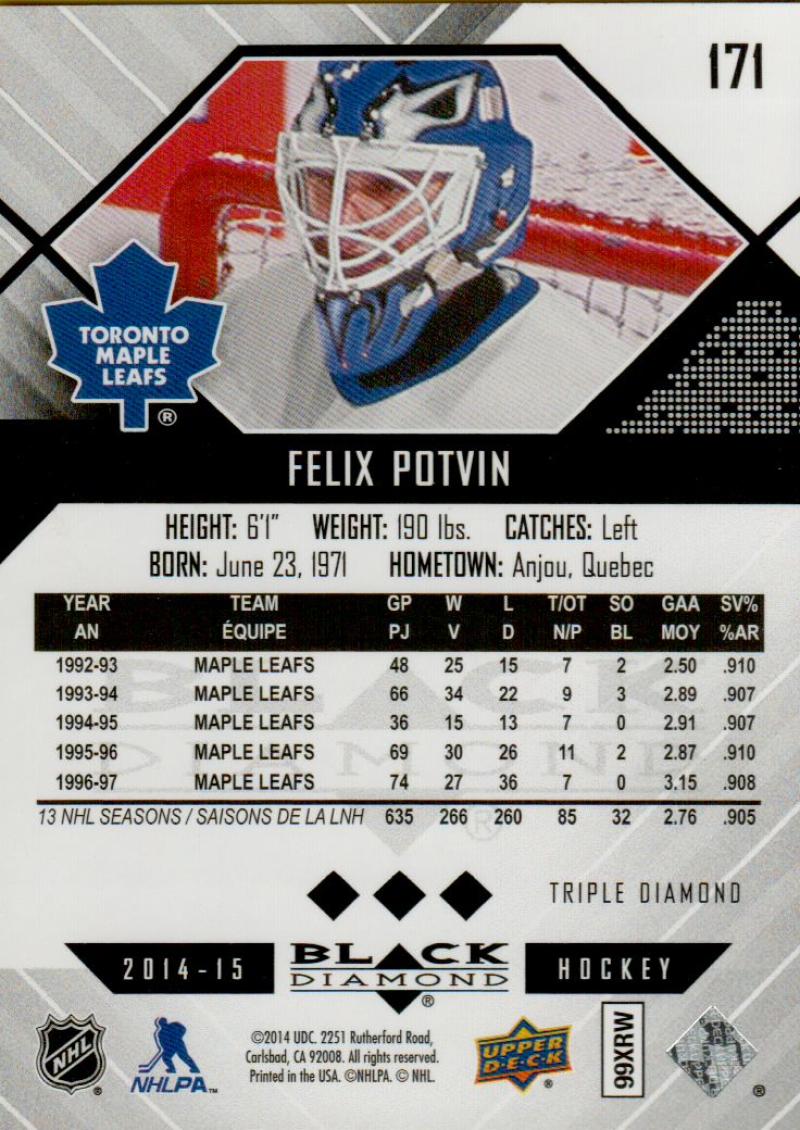 1993-94 Upper Deck Felix Potvin Toronto Maple Leafs #159