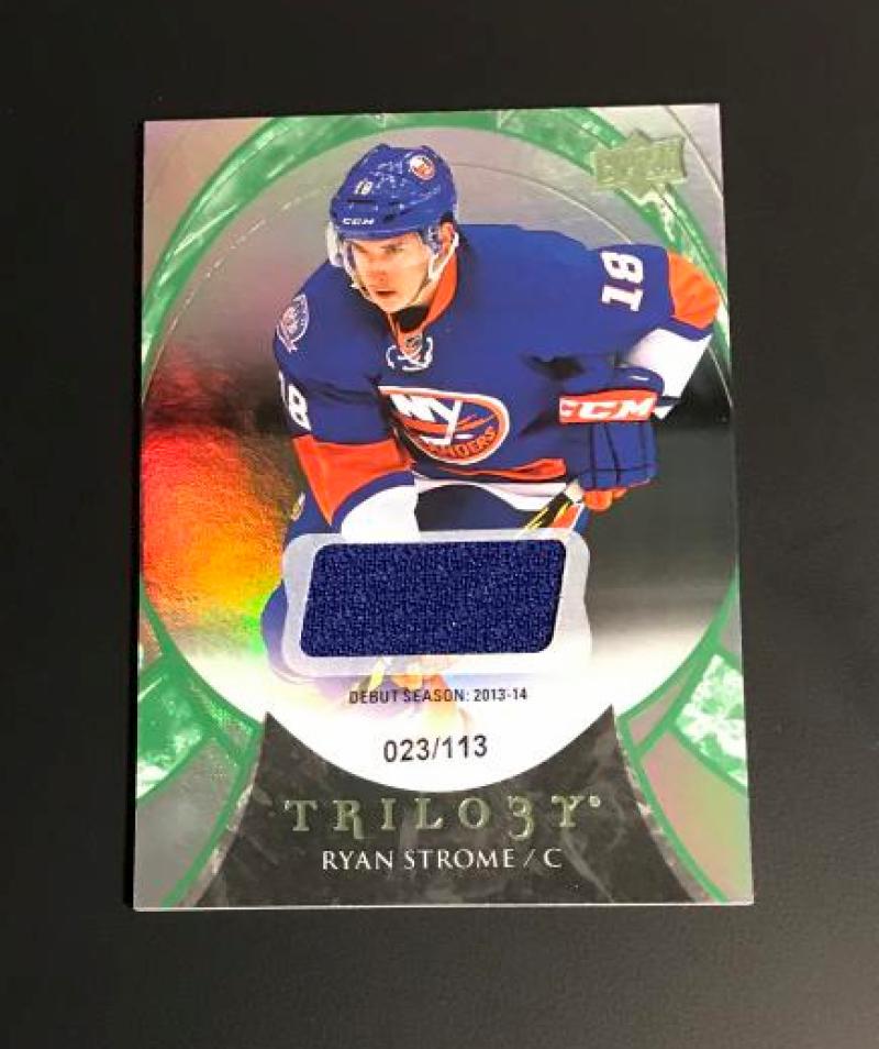 2015-16 Upper Deck Trilogy Rainbow Foil Green Jersey Relics