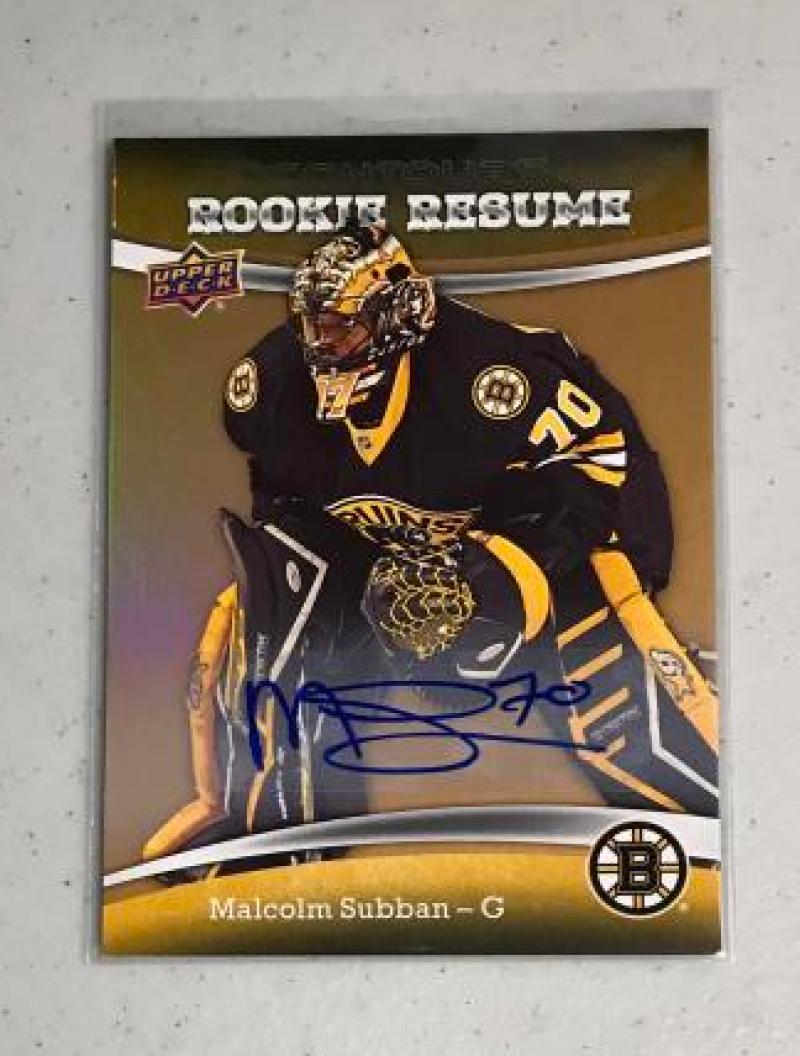 2015-16 Upper Deck Contours RC Resume Gold Rainbow Autographs