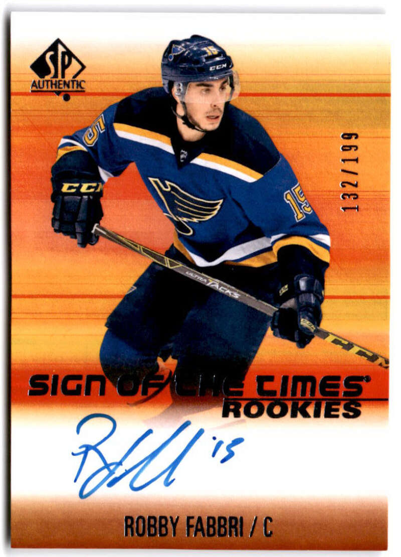 2015-16 SP Authentic Signs of the Times Rookies