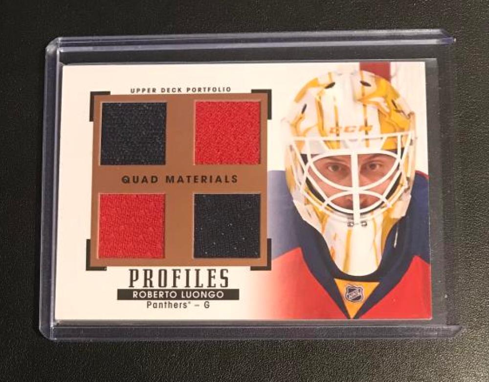 2015-16 Upper Deck Portfolio Profile Materials Quad Jersey