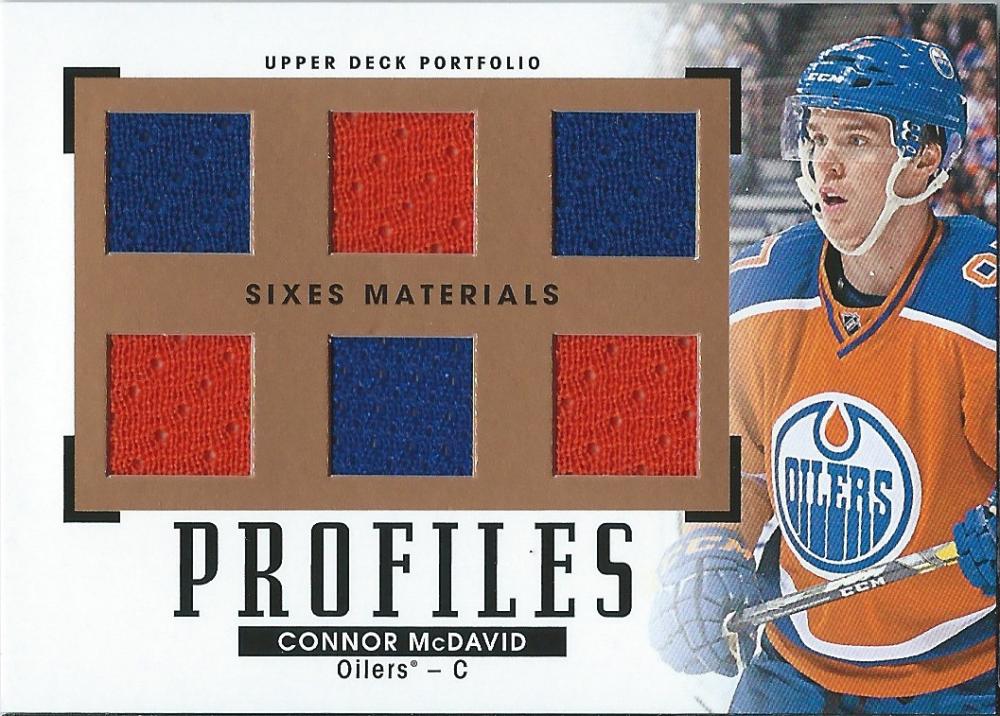 2015-16 Upper Deck Portfolio Profile Materials Six Jersey