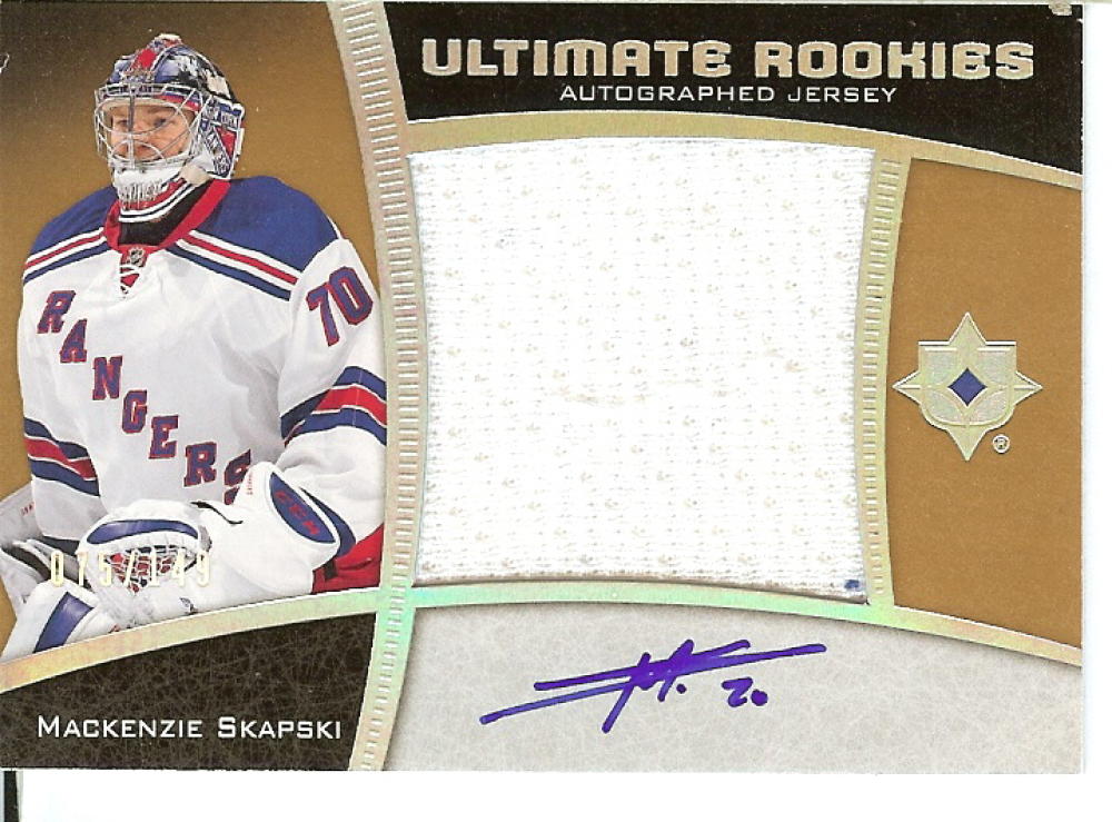 2015-16 Upper Deck Ultimate Collection Spectrum Silver Rookie Autographed Jersey