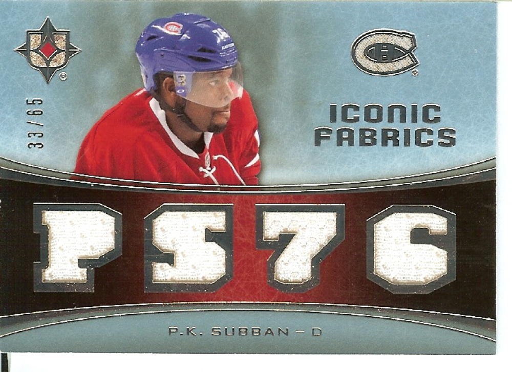 2015-16 Upper Deck Ultimate Collection Iconic Fabrics