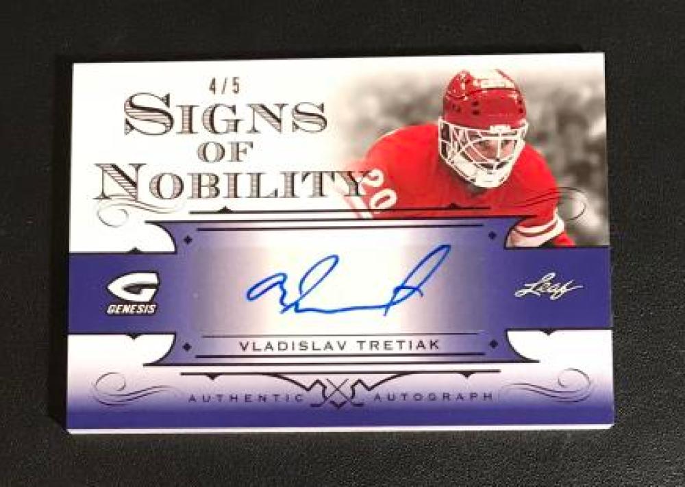 2015-16 Leaf Genesis Signs of Nobility Autographs Purple