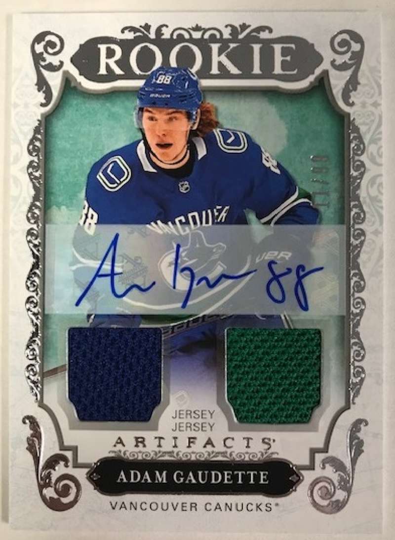 2018-19 Upper Deck Artifacts Autographed Material Silver