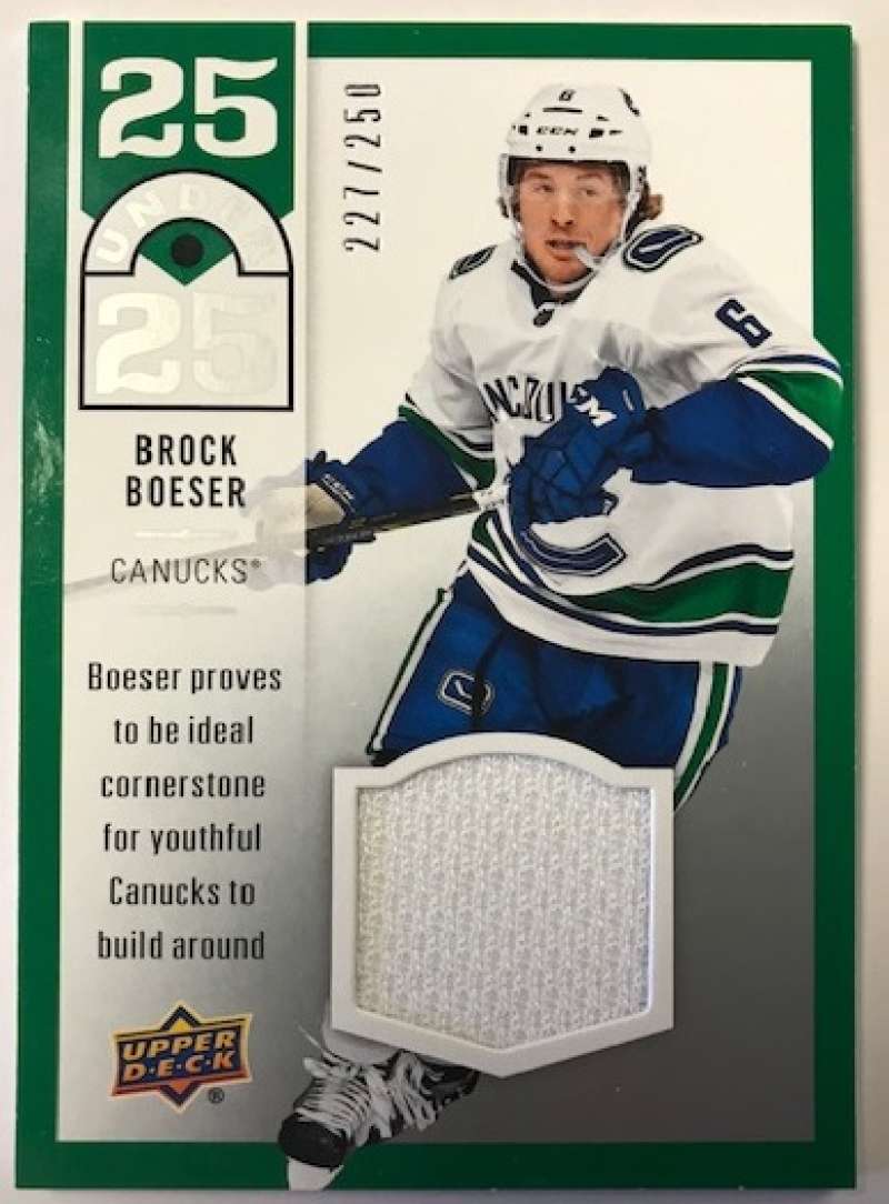 2018-19 Upper Deck  25 Under 25 Jersey Relics