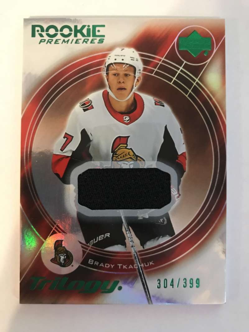 2018-19 Upper Deck Trilogy 2003-04 15th Anniversary Retro Rookies Jerseys