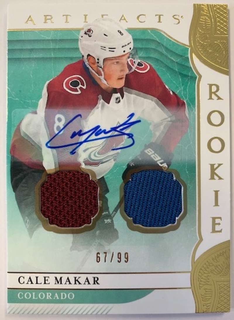 2019-20 Upper Deck Artifacts Autographed Materials Gold