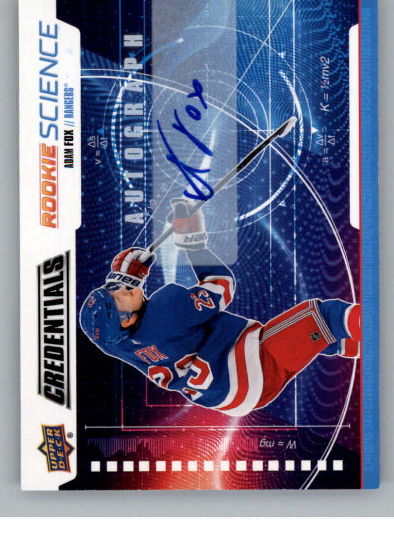 2019-20 Upper Deck Credentials Rookie Science Autographs