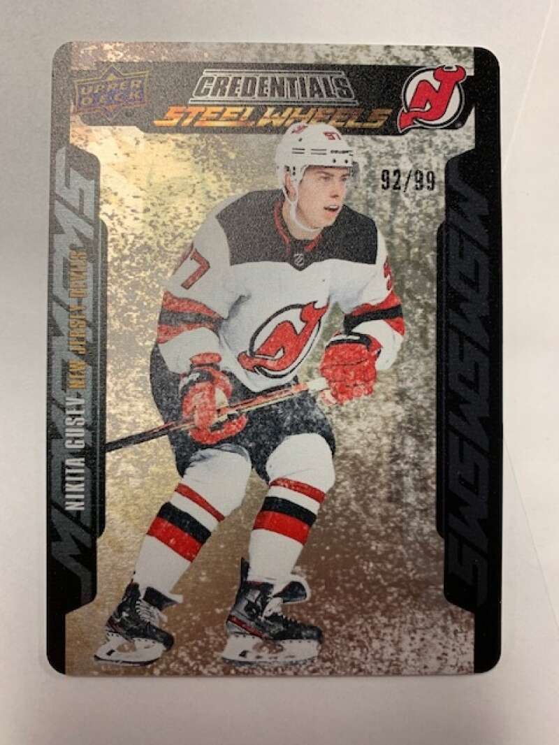 2019-20 Upper Deck Credentials Steel Wheels Gold