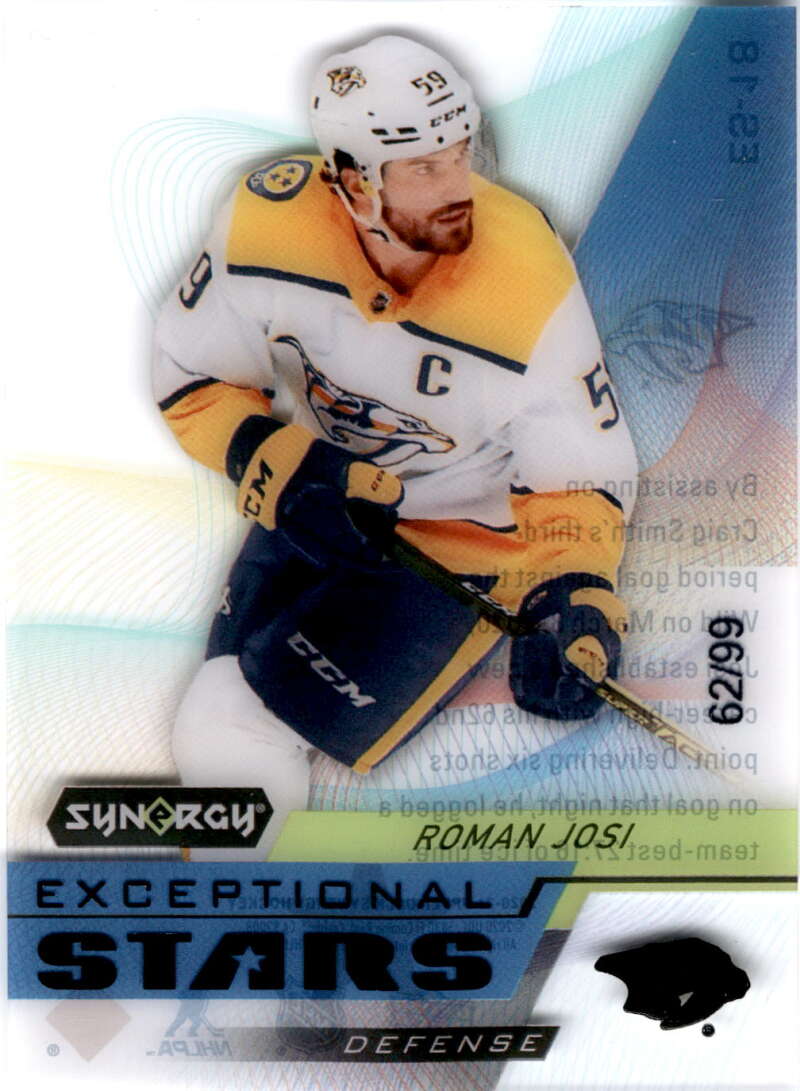 2020-21 Upper Deck Synergy Exceptional Stars Black