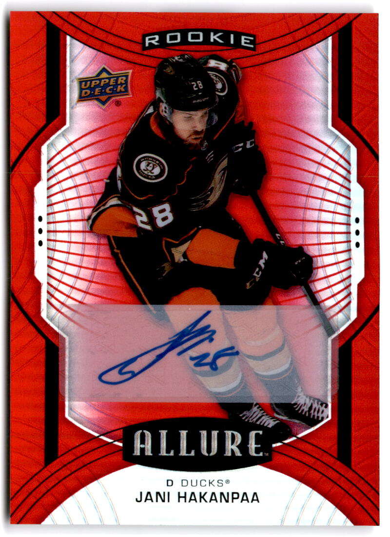 2020-21 Upper Deck Allure Red Rainbow Autographs