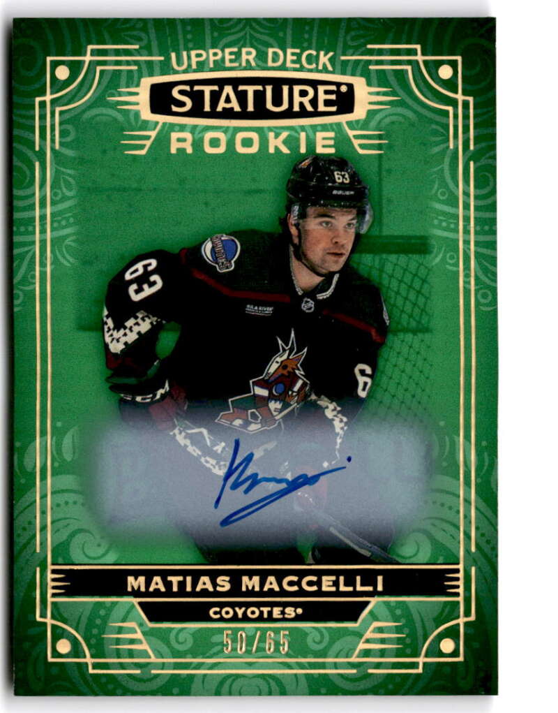 2022-23 Upper Deck Stature Autographs Green