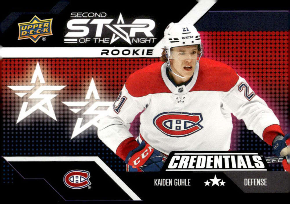 2022-23 Upper Deck Credentials 2nd Star of the Night Rookies