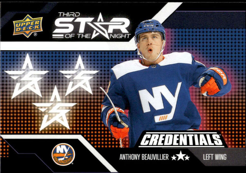 2022-23 Upper Deck Credentials 3rd Star of the Night