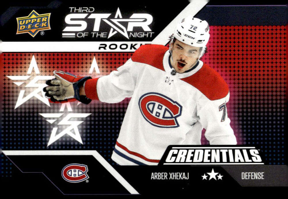 2022-23 Upper Deck Credentials 3rd Star of the Night Rookies