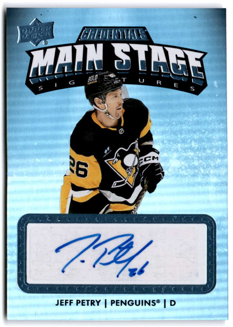 2022-23 Upper Deck Credentials Main Stage Signatures