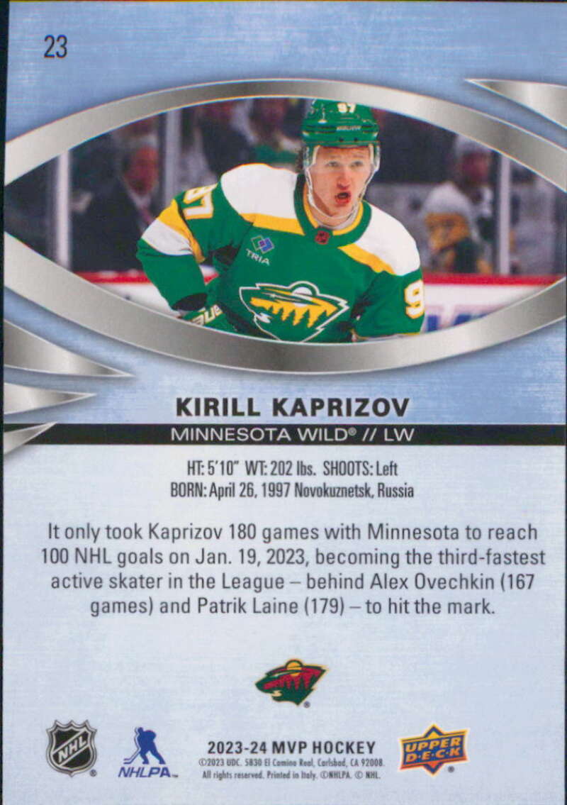 2023-24 Upper Deck MVP NHL Hockey Base Singles (Pick Your Cards)