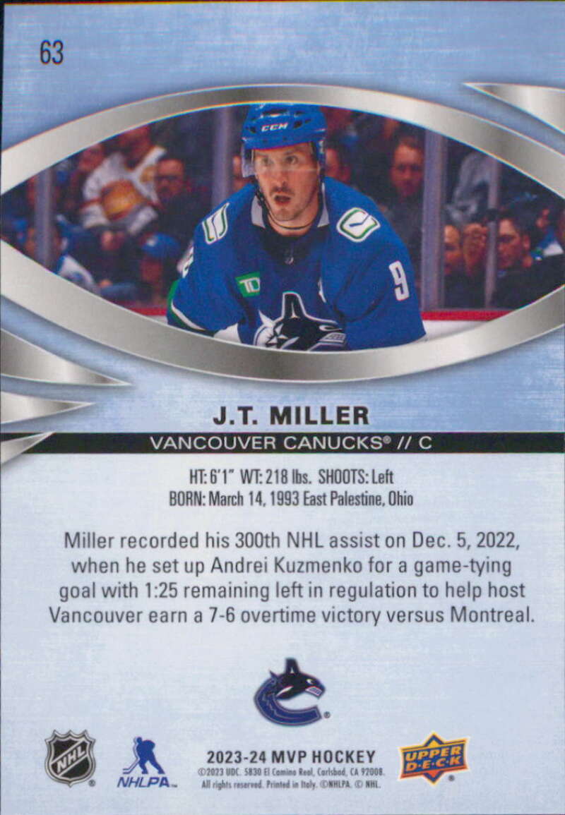 2023-24 Upper Deck MVP NHL Hockey Base Singles (Pick Your Cards)