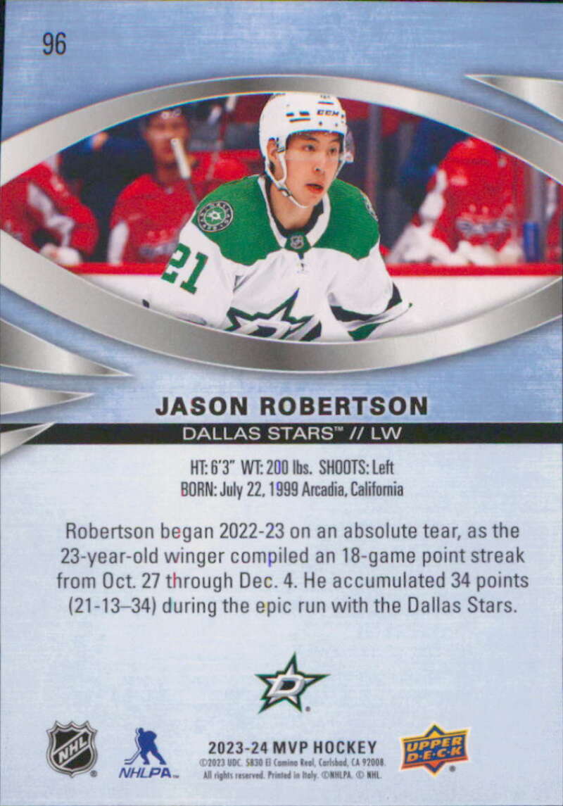 2023-24 Upper Deck MVP NHL Hockey Base Singles (Pick Your Cards)