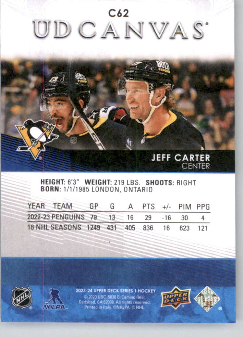 2023-24 Upper Deck UD Canvas NHL Hockey Singles (Pick Your Cards)