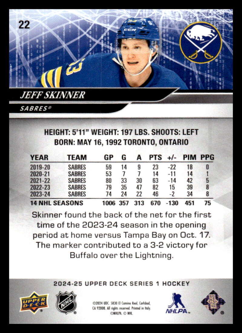 2024-25 Upper Deck Series One NHL Hockey Cards Base or Young Guns Pick From List