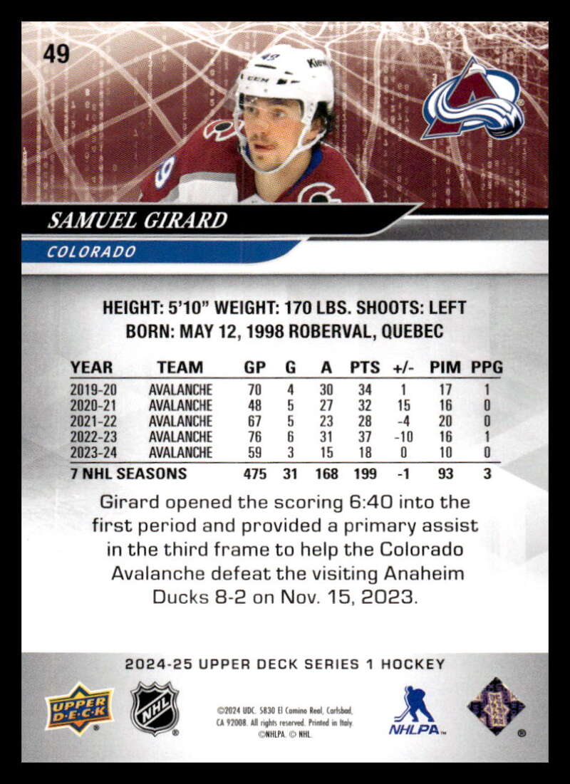 2024-25 Upper Deck Series One NHL Hockey Cards Base or Young Guns Pick From List